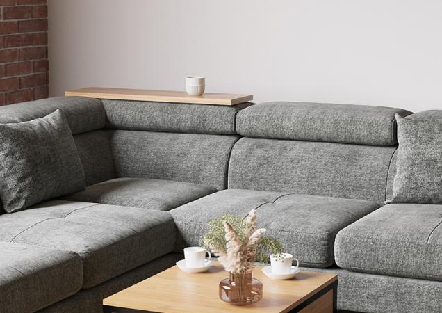 Greys are still on trend, fallow is the perfect shade in the Brooklyn range for fabric upholstery.