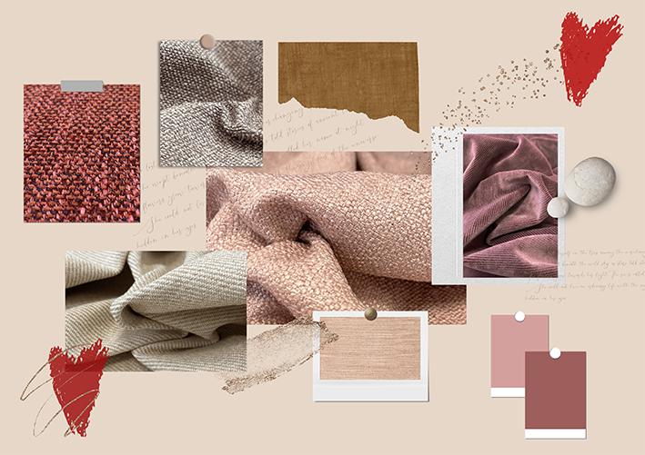 upholstery fabric mood board