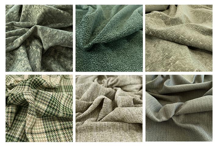Green upholstery fabric options