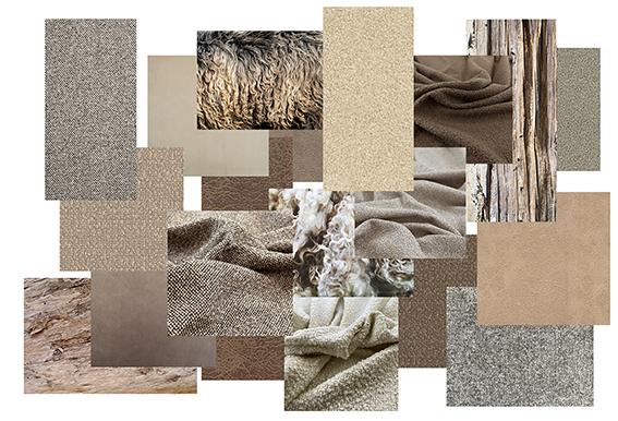Boucle Uphlstery fabric mood board